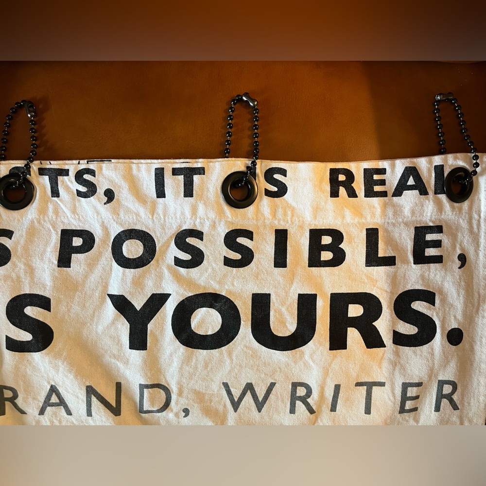 Inspirational Quote Curtains - RARE (set of 3 panels) - Picture 8 of 9